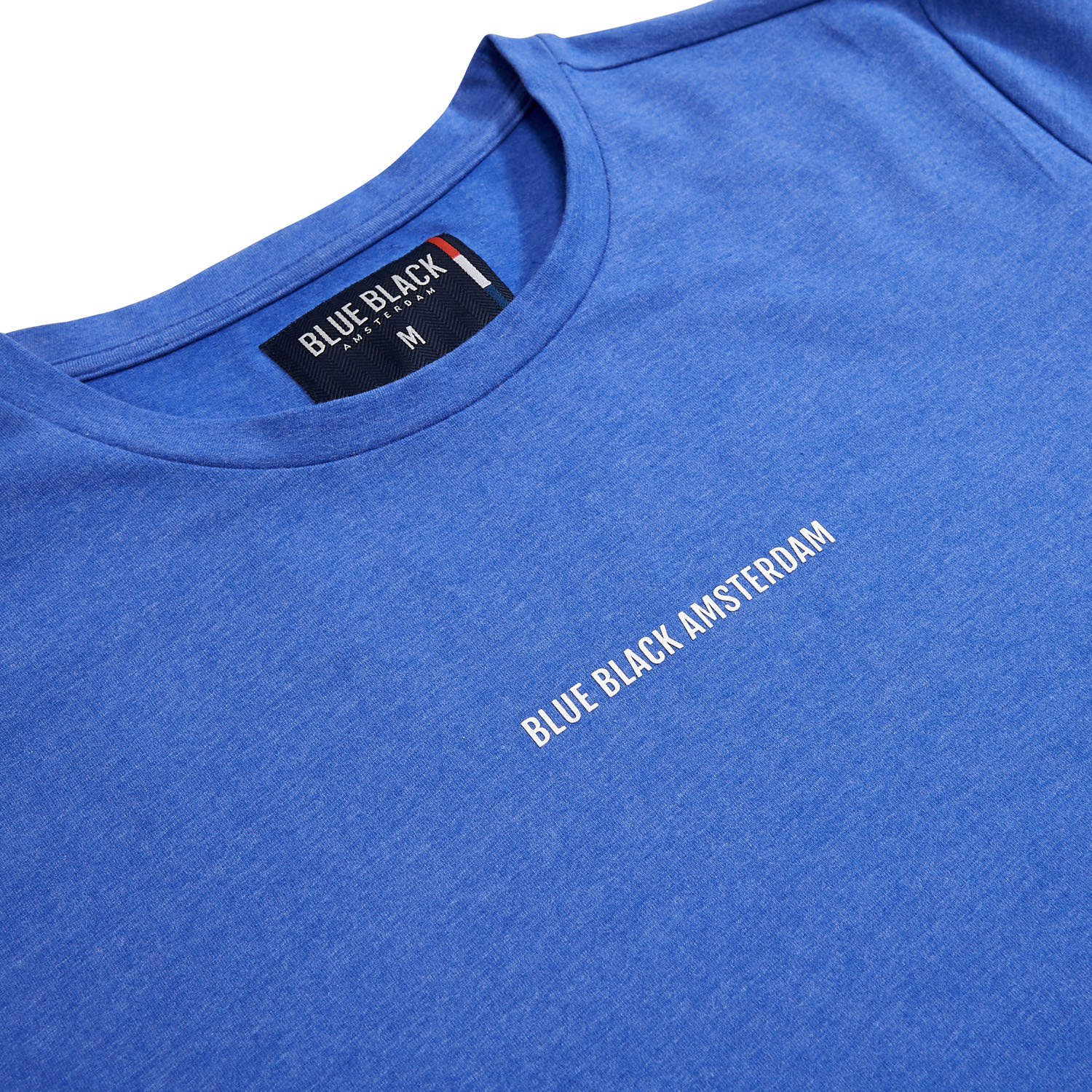 BlueBlack T-shirt TIES Kobalt Melange detail