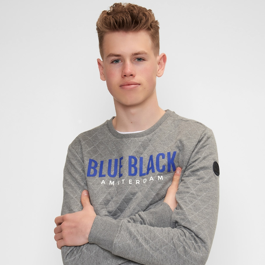 BlueBlack Sweater MATHIJS 3.0 Grijs front