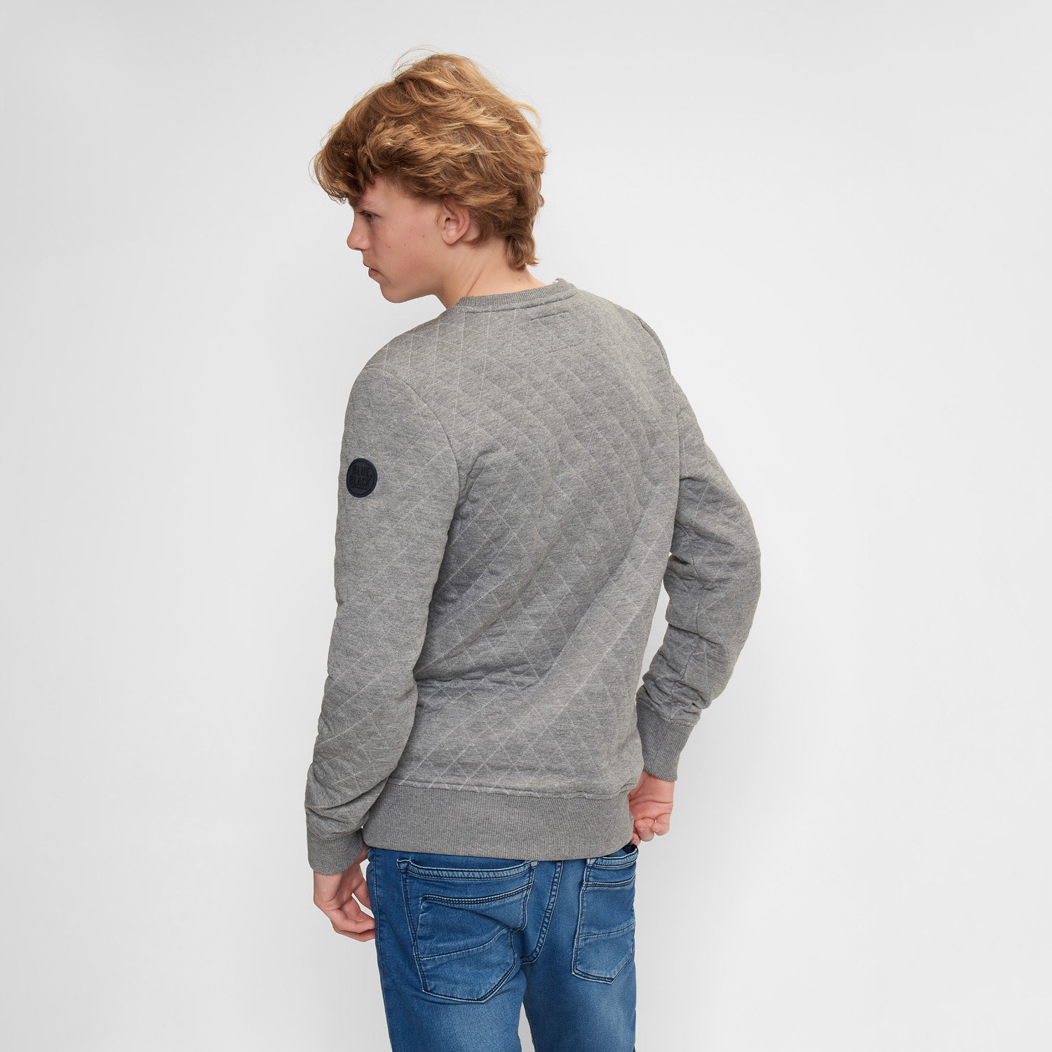 BlueBlack Sweater MATHIJS 3.0 Grijs back